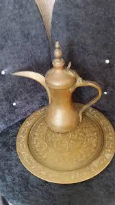 Brass <b>Arabic</b> Dallah <b>Tea</b> Coffee Pot Excellent - Product Image 6