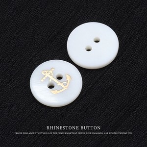 12.5Mm-15Mm <span class=keywords><strong>2</strong></span> Lỗ Cá Nhân Cổ Điển Hải Quân Phong Cách Trắng Vòng Nút Vỏ Cho Áo Sơ Mi - Product Image 2