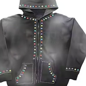 Nouveau style personnalisé de survêtement en strass pour hommes vêtements de rue respirant pour hommes survêtement en strass pour hommes offre spéciale - Product Image 3