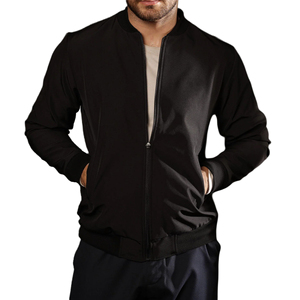 Blouson matelassé léger streetwear coupe-vent d'automne, blouson bomber zippé respirant pour l'extérieur avec doublure rembourrée - Product Image 1