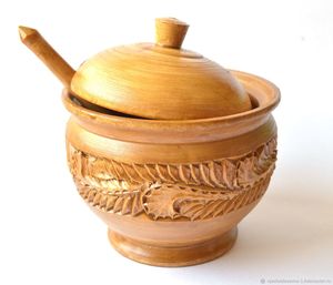 Pot à sucre/sel/pot à sucre en bois d'acacia design moderne Cuisine & Table Vente en gros pot à sucre en bois à bas prix - Product Image 5