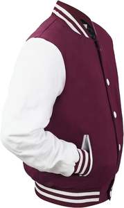 Nouveauté Vestes universitaires avec empiècements en cuir sur les manches Vêtements décontractés pour le travail Vestes pour garçons d'université Vestes universitaires personnalisées - Product Image 3