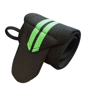 Muñequeras transpirables de alto rendimiento para entrenamiento de gimnasia, correas de muñeca elásticas impresas con logotipo personalizado, servicio OEM - Product Image 1