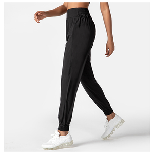 Pantalon de jogging pour femme, taille haute, 100% coton, streetwear, hiver, entraînement, gym, uni - Product Image 3