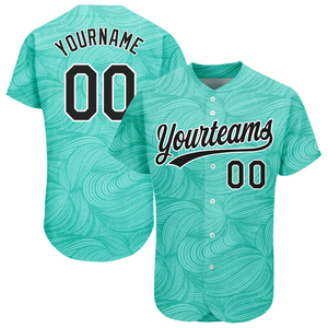 Camisetas de Béisbol Transpirables Personalizadas - Uniformes de Equipo con Logotipo y Nombres de Jugadores - 100% Poliéster para Eventos Deportivos - Product Image 2