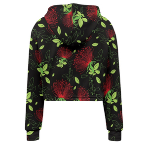 Sweat-shirts à capuche courts pour femmes personnalisés en coton à manches longues en coton et en polaire Vêtements de rue décontractés Sweat-shirts courts personnalisés - Product Image 5