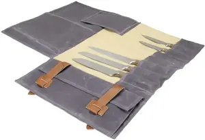 Couteau de chef professionnel couteaux en cuir de toile étui pochette sac LCKR-0029 - Product Image 5
