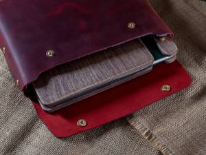 Funda para portátil duradera y ligera portátil de cuero genuino, diseño Vintage clásico para profesionales de negocios, uso en viajes de trabajo - Product Image 2