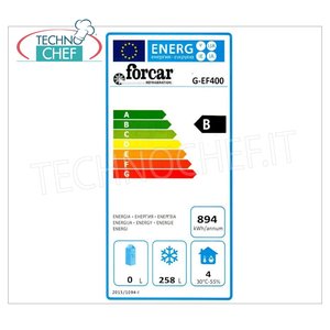 Congelador Comercial Forcar de 340 Litros, Equipo de Refrigeración para Cocina, Estático, con Evaporación Fija, Estantes para Asar, Temperatura Controlada - Product Image 1