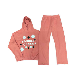 Survêtement à motif solide personnalisable OEM respirant 100% coton tenue décontractée pour l'hiver couleur personnalisée à la mode - Product Image 1