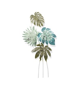 <b>Leaf</b> Design Iron Metal <b>Wall</b> Art Panel Superb Outdoor Home <b>Decorative</b> Hanging for Interior Use - Product Image 2