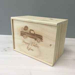 Caja de recuerdo de camión de Pascua festiva Suministros de vacaciones para decoraciones de Pascua - Product Image 2