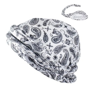 Bandana impression sublimation soie sentir coton 100% polyester sport hiver casquette mode polaire doublure coupe-vent bonnet casquette pour hommes - Product Image 3