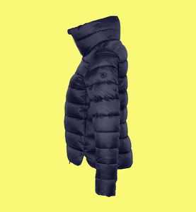 Chaqueta azul marino Ropa de mujer Logotipo de marca aislante térmico y de alta calidad y OEM multicolor - Product Image 2