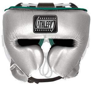 Protector de cabeza de cuero personalizado, protectores de cabeza ganadores para boxeo y entrenamiento de artes marciales, casco protector facial - Product Image 2
