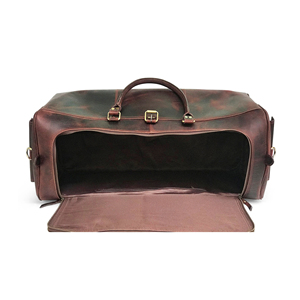 Buffalo Traveler Leather Weekend Duffle Bag Equipaje de calidad premium para viajes - Product Image 3