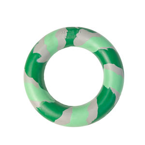 C4P toptan özelleştirmek logosu çeşitli renk toksik olmayan kauçuk köpek yüzük sert köpek kauçuk oyuncak daire köpek oyuncak - Product Image 3