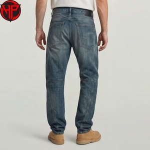 Pantalones Vaqueros de Mezclilla Lavada para Hombre, Corte Recto, Estilo Casual, Ropa Urbana, Logotipo Personalizado, Uso Diario - Product Image 6