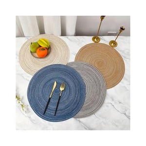 Crochet Embroidered Cotton Table Placemats Luxury Dining Wedding Bulk OEM ODM Custom Design Export India - Product Image 1