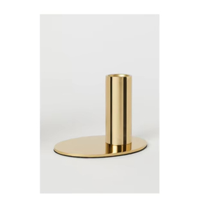 Bougeoir en fer personnalisé avec placage doré fabriqué en Inde pour d'autres lanternes et pots de bougie - Product Image 1