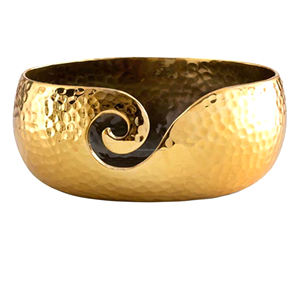 Vente en gros de fournitures artisanales de couleur grise en aluminium, support de bol de rangement Portable pour Crochet à tricoter - Product Image 4