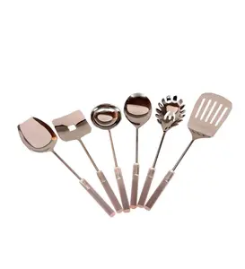 Cubiertos de Servir de Lujo con Recubrimiento de Níquel, Centro de Mesa con Acabado Brillante para Servir Ensaladas Decoradas con Mango de Alta Calidad - Product Image 1