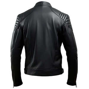 Chaqueta de cuero para hombre 2026, estilo motero, con cuello alto y cremallera, impermeable y transpirable, con cierre de cremallera, talla grande. - Product Image 2