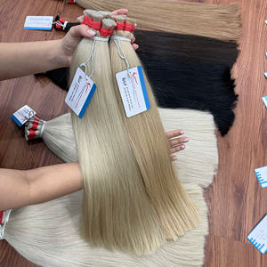 Vietnamese Remy Human <b>Hair</b> Extensions Luxury Full Aligned Cuticle Soft Silky Straight Wave Bulk <b>Hair</b> for <b>Braiding</b> - Product Image 3