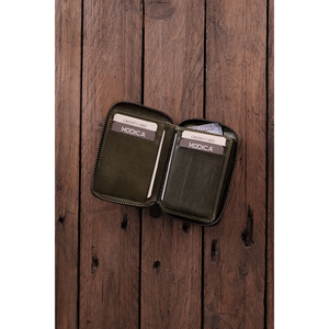 Porto-Cartera de cuero genuino con compartimento para monedas con cremallera Borgoña elegante para mujer, 10 compartimentos para tarjetas - Product Image 6