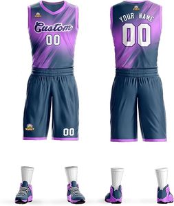 Camiseta de baloncesto profesional personalizada, conjunto de uniforme, diseña tu propio uniforme de baloncesto, ropa de baloncesto personalizada para hombre - Product Image 3