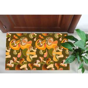 Mushroom Printed <b>Rug</b>: Trendy Modern Office Dining Room Decor,<b>Chenille</b> <b>Rug</b> - Product Image 5