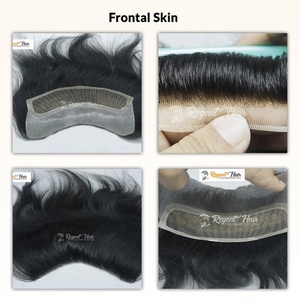 วิกผมตรงยาวมัดมือแบบพรีเมี่ยมสำหรับผู้ชายผมอินเดีย - Product Image 5