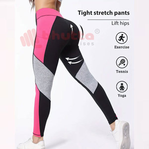 Alta calidad, venta al por mayor, 100% algodón, ropa deportiva, mallas de mujer, conjunto de cintura alta sin costuras, mallas de Yoga sostenibles de algodón para mujer - Product Image 6
