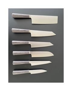 Noyau VG10 martelé tsuchime série OEM couteau japonais fabriqué au Japon manche en bois logo vierge en acier inoxydable de haute qualité - Product Image 1