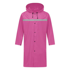 Chubasquero de trabajo de lona impermeable de alta resistencia personalizado para hombres con capucha cómoda de secado rápido y transpirable para actividades al aire libre - Product Image 5