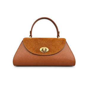 Bolso Estructurado en Gamuza Genuina y Cuero Dollaro - Hecho en Italia - Art. 26152 - Product Image 1