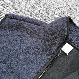 Chaleco de lana suave Polar de estilo clásico de moda para hombre con bolsillos con cremallera, chaleco de lana térmico transpirable cómodo de invierno - Product Image 4