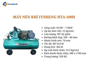 Compresseur d'air 10 CV 15 CV 8 bars avec réservoir d'air de 100 litres 1 m³/min, moteur à refroidissement par air de 10 CV, prêt à être expédié - Product Image 6