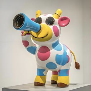 ประติมากรรมรูปสัตว์ขนาดใหญ่สำหรับตกแต่งภายนอกอาคาร ห้างสรรพสินค้า ผนังภายนอก หลังคา แผนกต้อนรับ  งานประติมากรรมไฟเบอร์กลาส รับสั่งทำ - Product Image 6