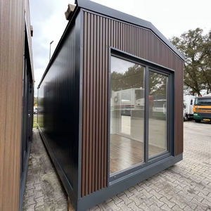 บ้านคอนเทนเนอร์สำเร็จรูปขนาด 40 ฟุต พร้อมครัวและห้องน้ำ ดีไซน์ภายนอกไม้ ขาย - Product Image 2