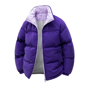 Manteau long en duvet pour femmes de haute qualité Veste légère en relief pour dames - Product Image 2