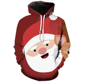 New Design <b>Christmas</b> Men's Pullover <b>Hoodie</b> Comfortable Fashionable 100% Polyester <b>Christmas</b> with Custom Logo Low MOQ - Product Image 5