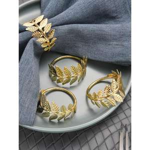 Elegantes servilleteros de latón hechos a mano con acabado pulido para una estética de comedor lujosa y atemporal - Product Image 2