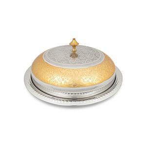 Plat à beurre martelé en acier inoxydable plat à beurre de forme ronde de la plus haute qualité pour la fête de mariage et l'événement - Product Image 4