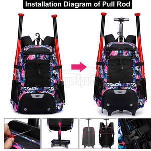 Sacs de baseball Offre Spéciale fabriqués au Pakistan Sacs de baseball de sport unisexes Sacs de baseball avec logo personnalisé - Product Image 2