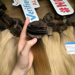 ผมต่อแบบชาวเวียดนามแท้100% เส้นผมแบบมัดมือสี1B แบบ Remy ธรรมชาติ - Product Image 6