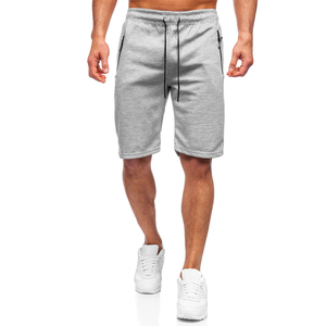 <b>Mens</b> <b>Shorts</b> with <b>Pockets</b> <b>Zip</b> Breathable Blank High Quality Material Elastic Waist Suitable For Gym Running Beach And Daily Wear - Product Image 1