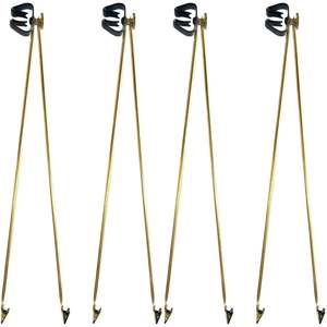 18-Inch Indoor Gold Flagpole Spreader Set 4-Piece Pennant Style Compatible with 1 1/8\"-1 3/8\" Diameter <b>Poles</b> - Product Image 6
