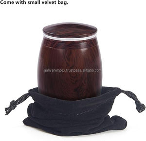 AALIYAN IMPEX'S Adult Classic Cremation <b>Small</b> Urn for Human Ashes Urn <b>Wooden</b> Urn <b>Box</b> for Ashes for Sale - Product Image 2