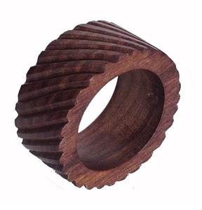 Porte-serviettes en bois de noyer noir, anneau de chiffon pour RESTAURANT - Product Image 5